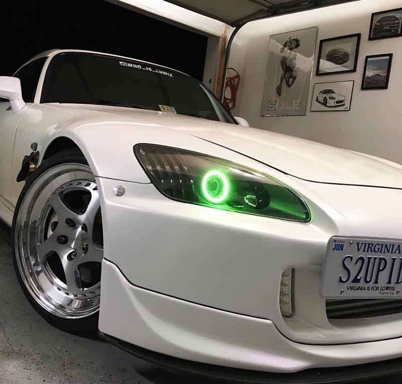 Honda S2000 Headlight Halo Kit - ORACLE Lighting - LED - Green - `99-`09